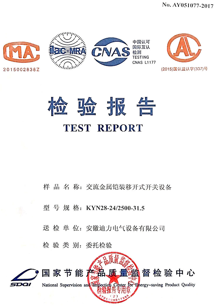 KYN28-24 檢驗報告